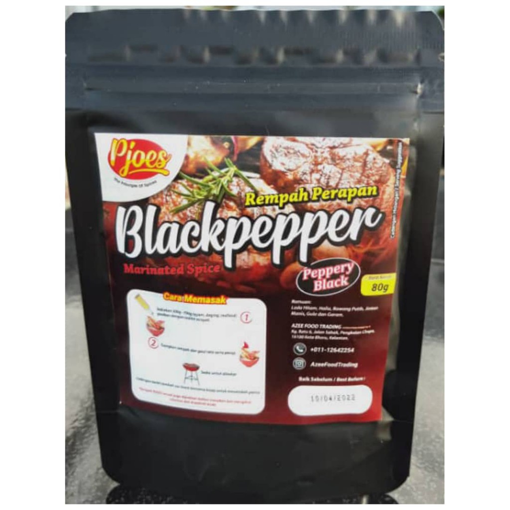 PJOES Rempah Perapan BBQ Blackpepper Marinated Spice Ayam Daging ...