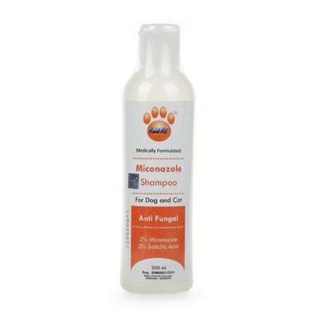 Miconazole Shampoo anti fungal for Dogs & cat 200ml / raid Shampoo all