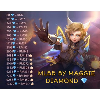 Promotion 100 Cheapest 100 Safe Diamond Promotion Mlbb By Maggie Shopee Malaysia