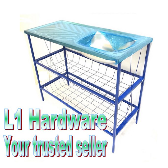Buy 18 X 42 Kitchen Stainless Steel Sink With Stand Complete Set Rak Sinki Singki Steel Dapur Set Dish Washer Rack Seetracker Malaysia