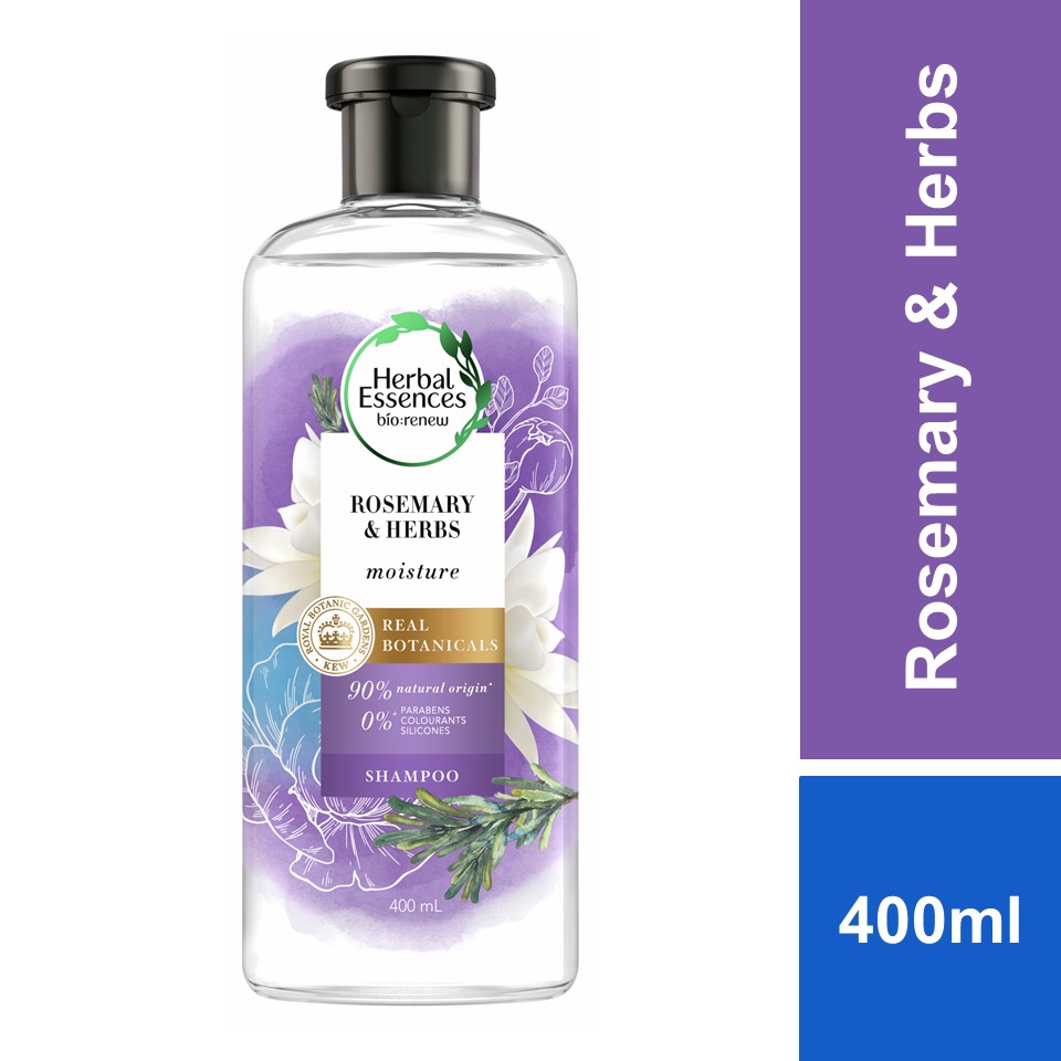 Herbal Essences Bio Renew Moisture Rosemary & Herbs Shampoo 400ml Shopee Malaysia