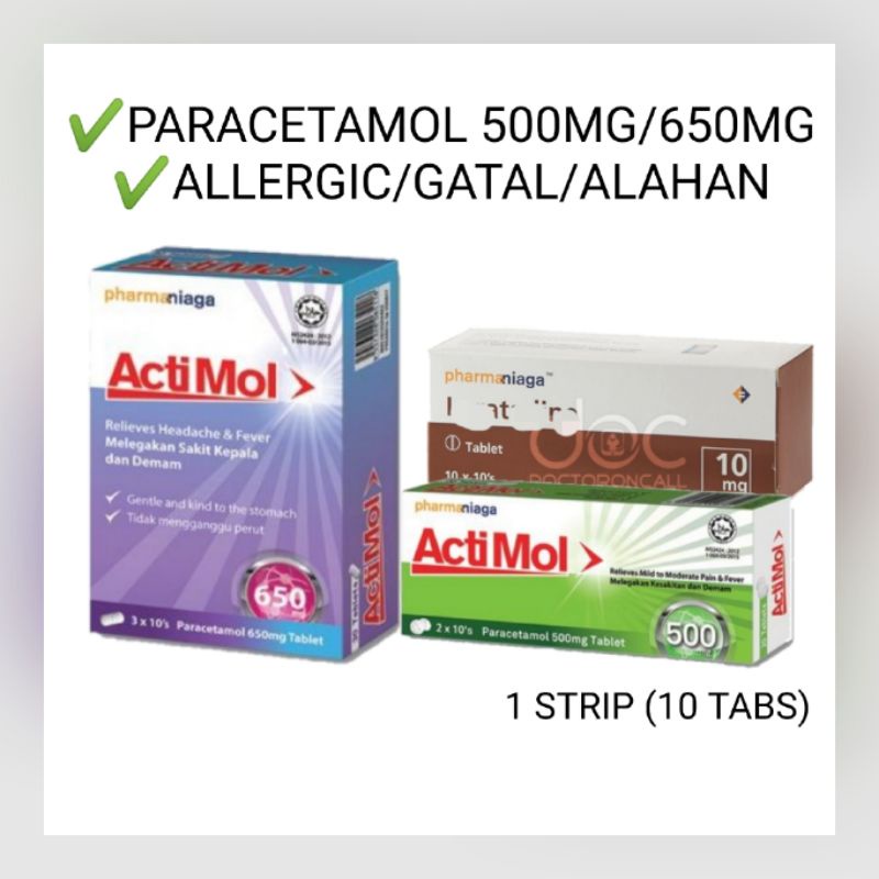 Actimol Paracetamol (Pharmaniaga) | Shopee Malaysia