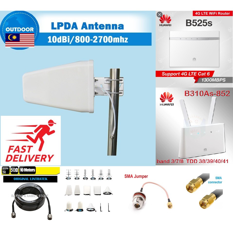 EXTERNAL ANTENNA FOR HUAWEI MODEM (Port SMA) Shopee Malaysia
