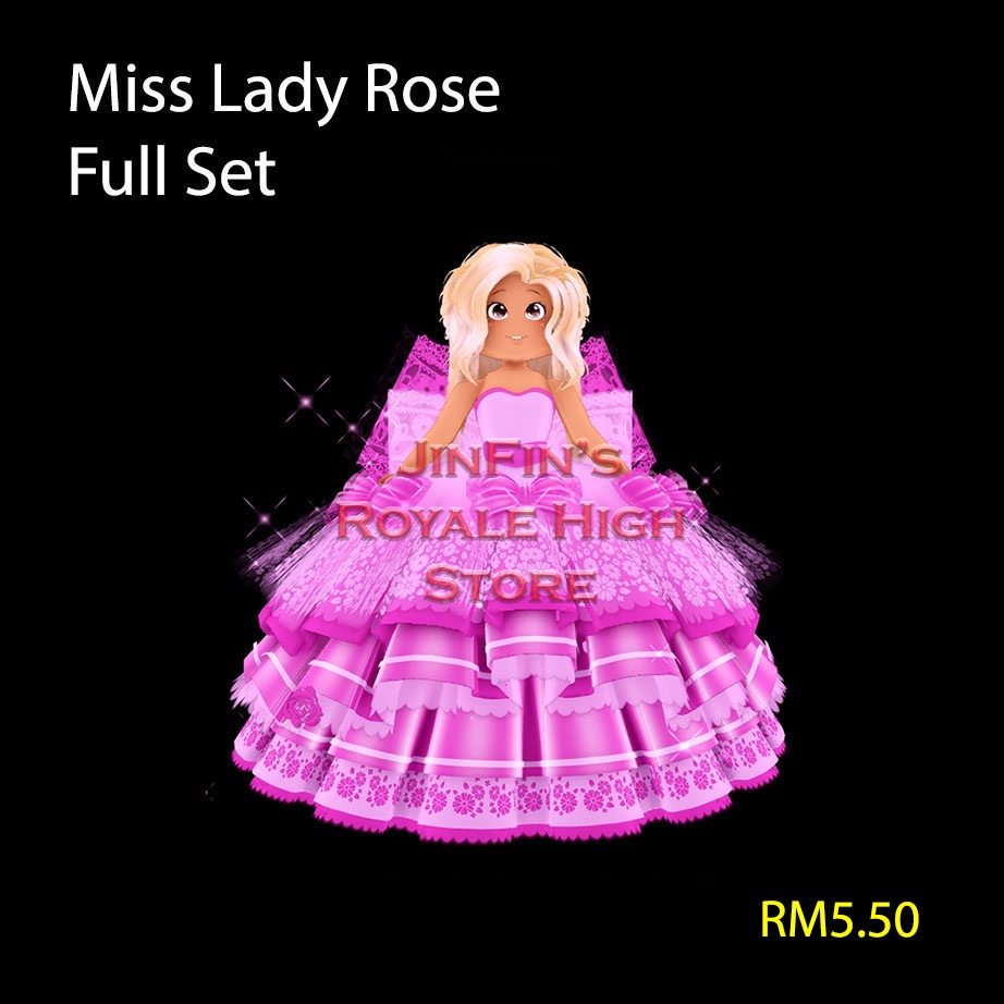 Royale High Miss Lady Rose Full Set | Shopee Malaysia