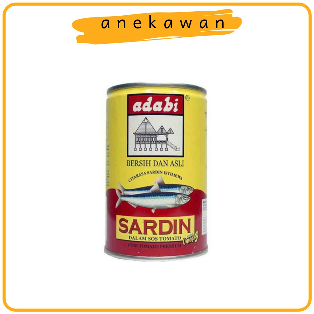 Ready Stock Sardin Dalam Sos Tomato Adabi 425g Shopee Malaysia