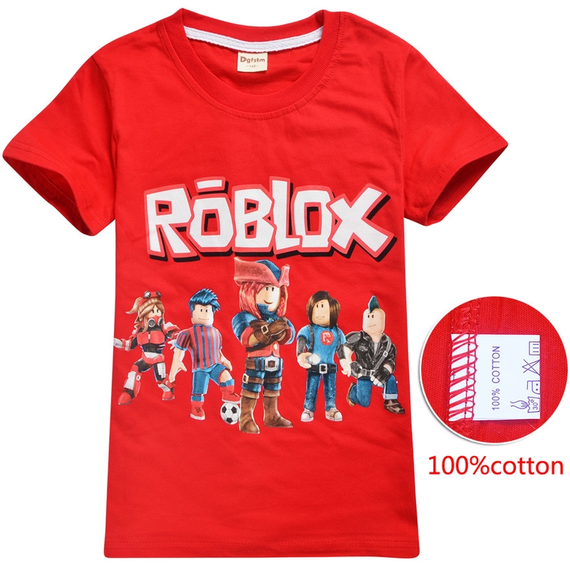 Roblox 6 14 Year Old Children T Shirt Big Virgin Sleeved T Shirt Summer Shopee Malaysia - rm bts shirt roblox