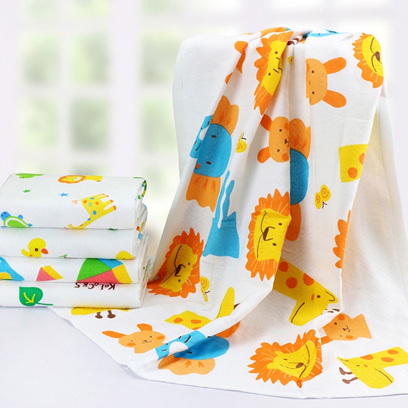 Breathable Baby Bath Cartoon Towel Kid 60cm x 120cm Blanket Soft Absorbent Tuala Kanak-Kanak 儿童毛巾