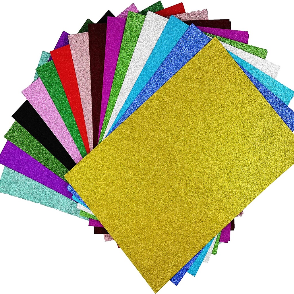 A4 250g Glitter Shiny Craft Card Kad Kilat DIY Kertas Kilat Metallic
