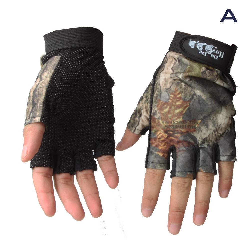 Fingerless Gloves Breathable Fishing 