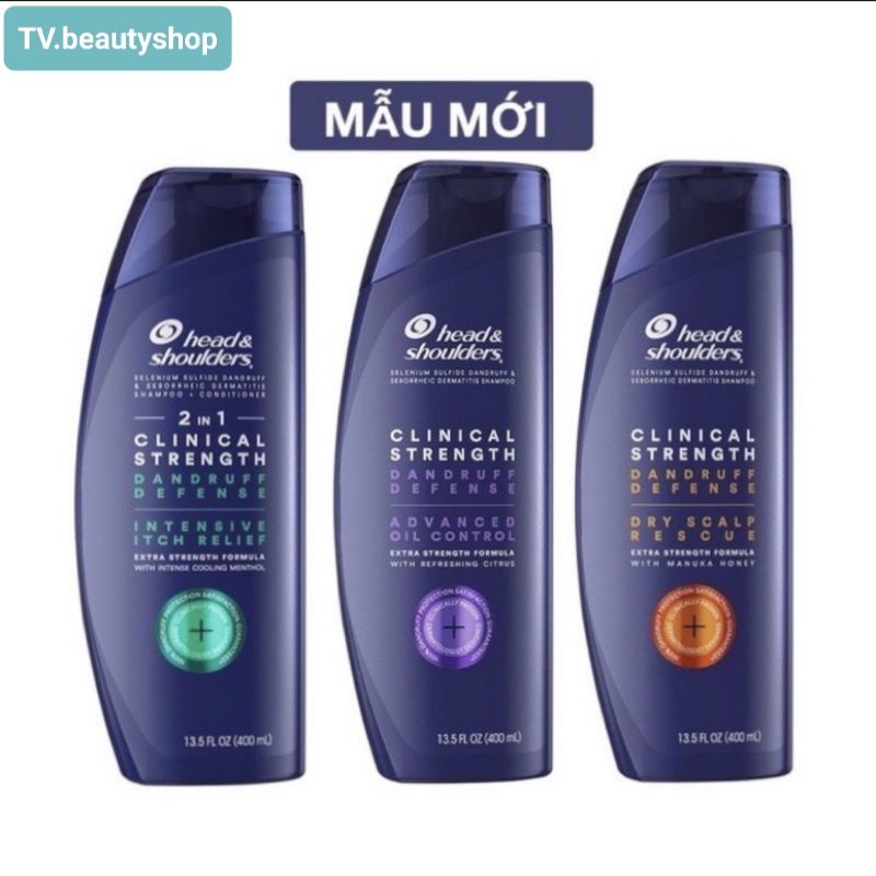 Head & Shoulders Intensive Shampoo Prevents Dandruff 400ml American Goods Syampu Intensif