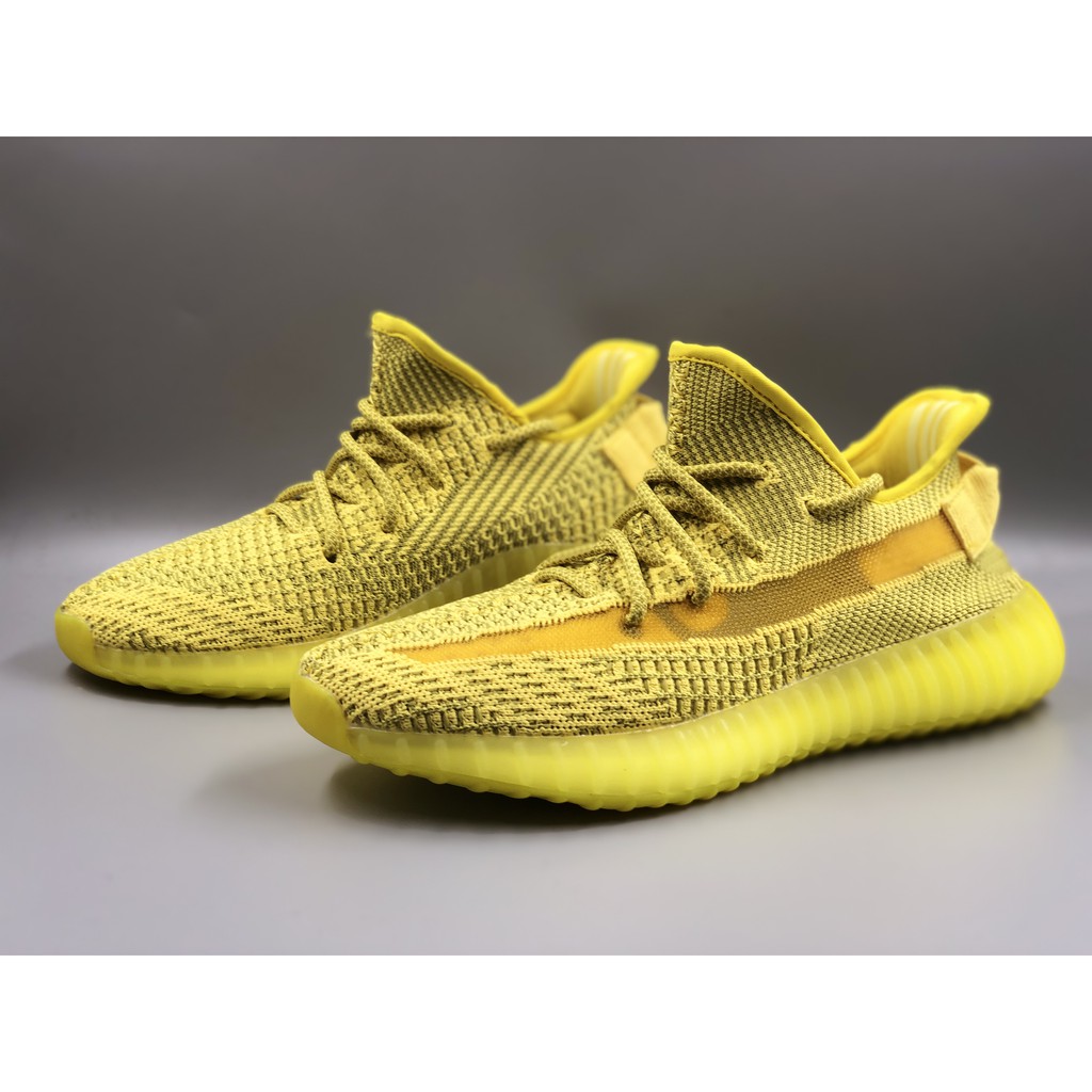 yellow and black yeezys