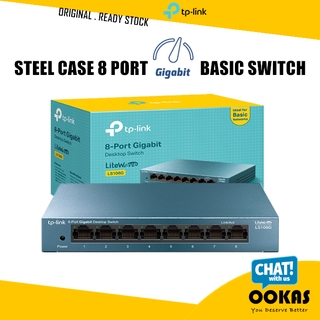 TP-Link LiteWave LS108G/LS105G 8/5-Port Gigabit 10/100/1000Mbps Desktop Network Ethernet LAN Switch With Steel Casing