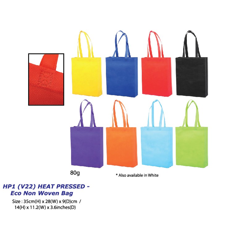 non woven bag size