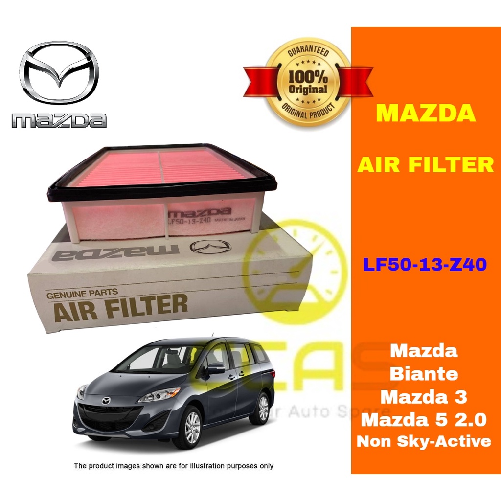 Mazda Engine Air Filter Mazda Biante Mazda3 Mazda5 2.0 Non SkyActive
