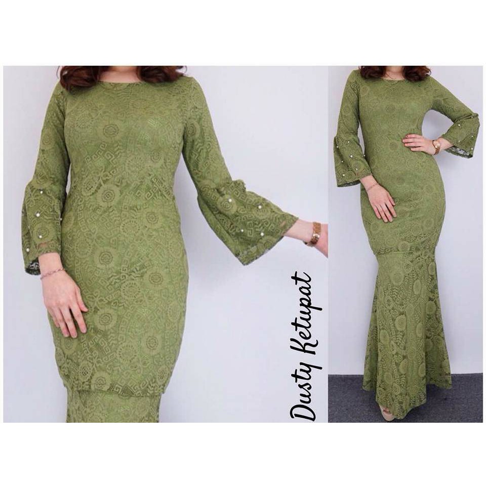 Lace Fesyen Baju Kurung Shopee Malaysia