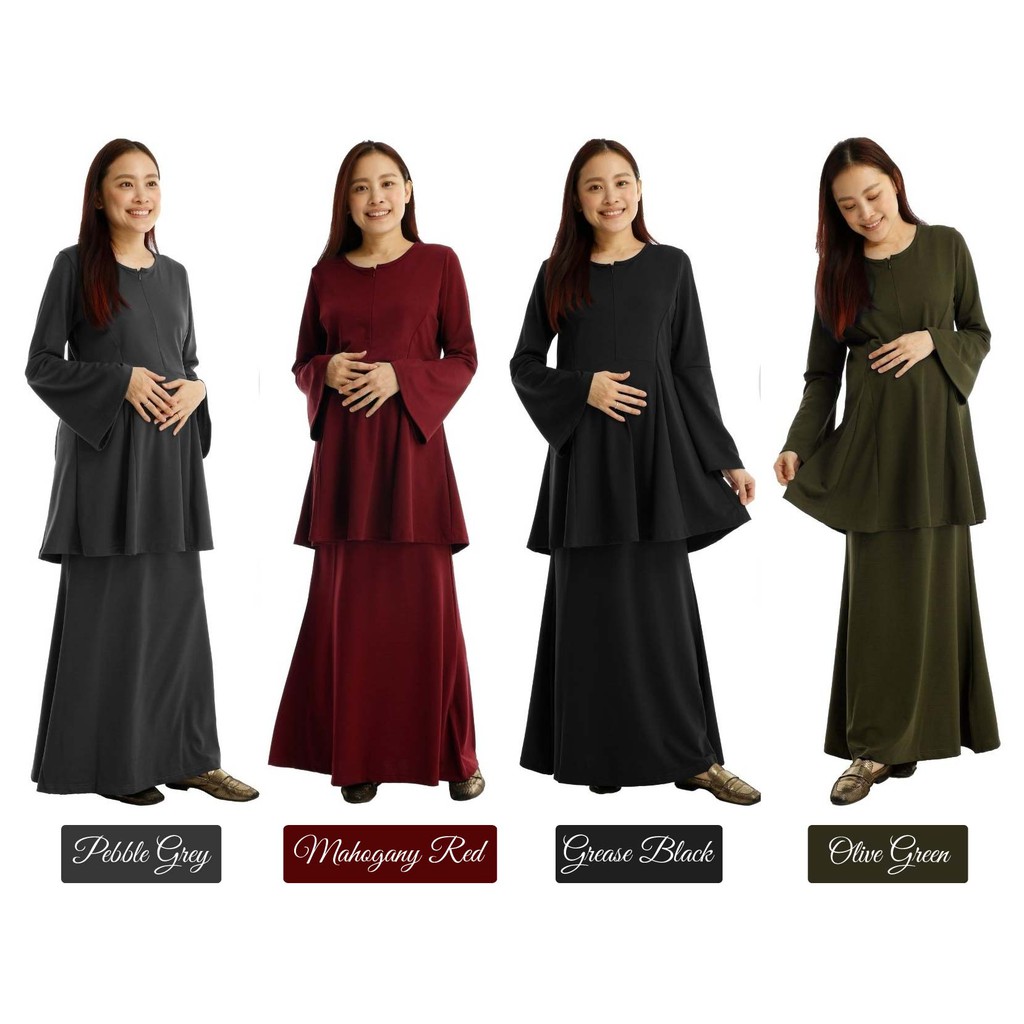 SET BAJU BLOUSE IBU MENGANDUNG SLEEVE ZIP KAIN SET BAJU BLOUSE IBU MENGANDUNG SLEEVE ZIP KAIN