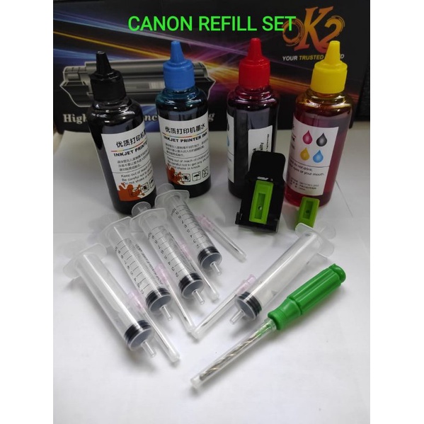 Canon Ink Cartridge Diy Refill kits with absorb Tools For all Canon