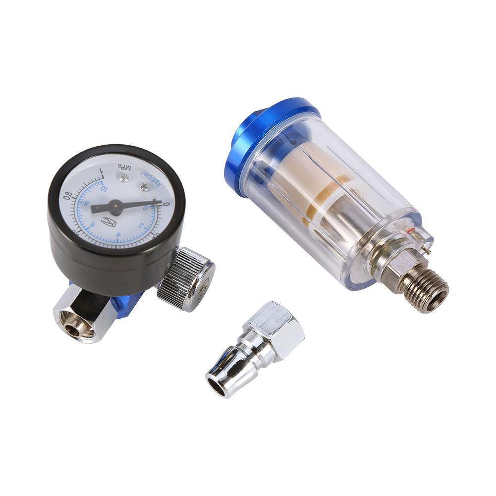 Spray Pneumatic Gun Air Regulator Gauge Filter Separator HVLP Feed ...