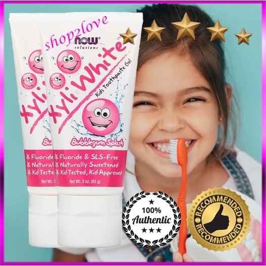 [Now Solution Kids Toothpaste Value Pack] Orange, Strawberry