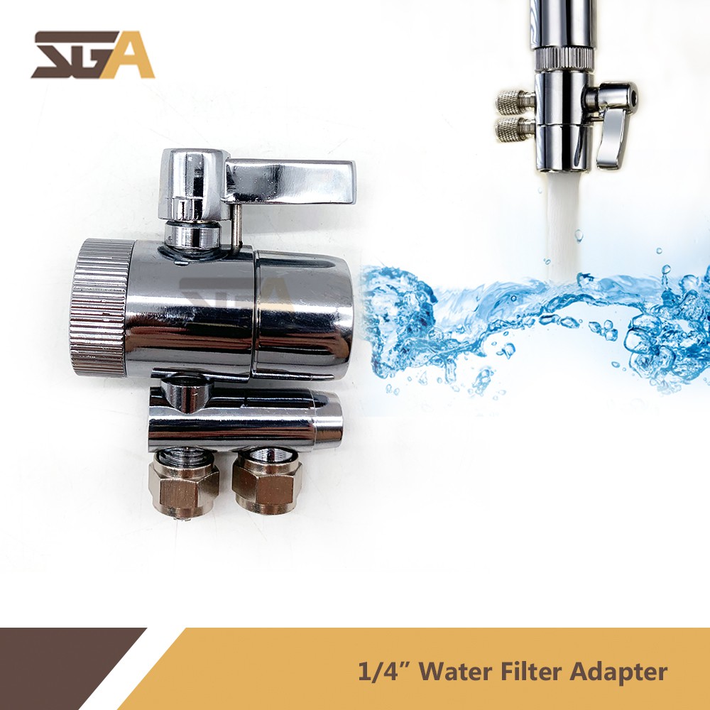 1 4 Outlet 2 Way Faucet Water Filter Adapter Water Dispenser