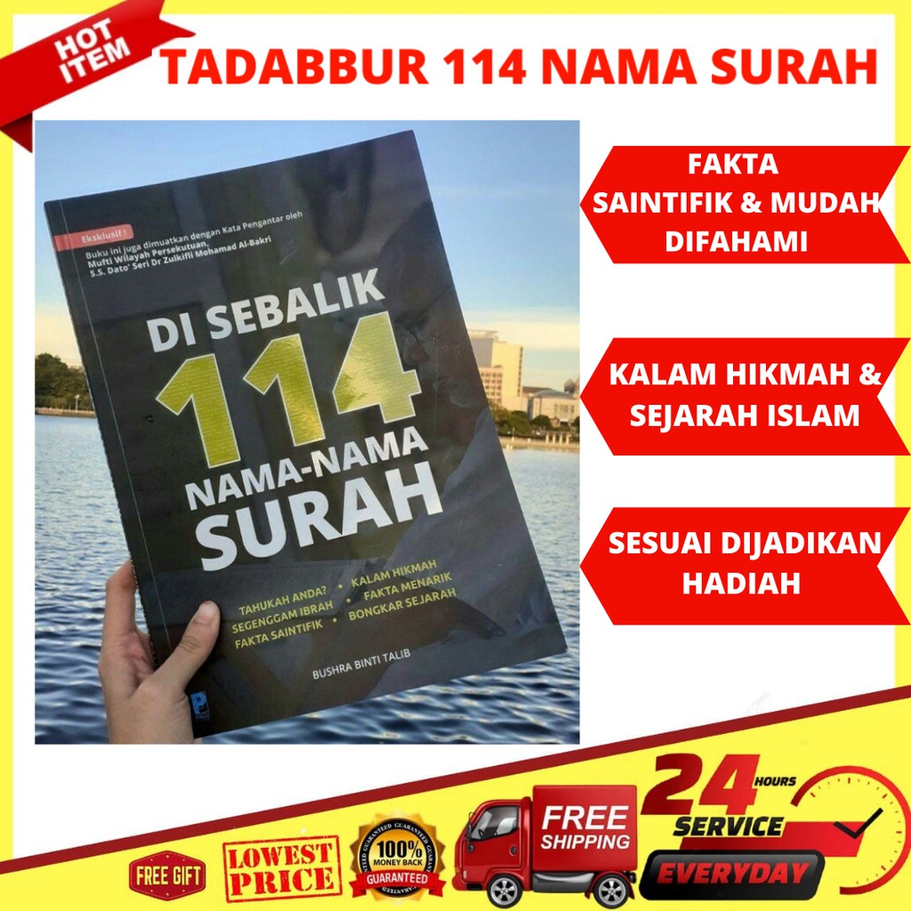 Buku di sebalik 114 nama nama surah Al-Quran tadabbur Buku Agama 