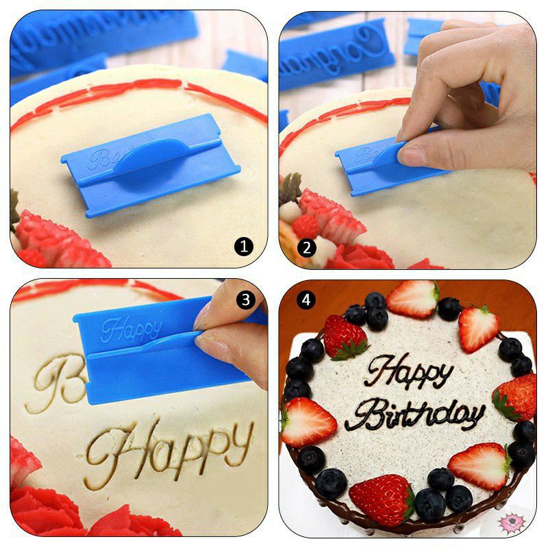 Writing Stamp Acuan Tulisan Atas Kek 6pcs Set Ship From Malaysia Shopee Malaysia
