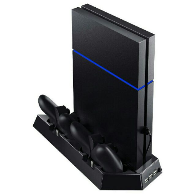 PS4 FAT Vertical Stand Cooling Fan Dual Charging cooler Station for ...