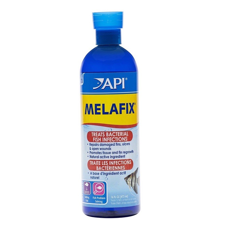 API Melafix Treats Anti Bacterial Damaged Fins & Ulcers 16oz 473ml