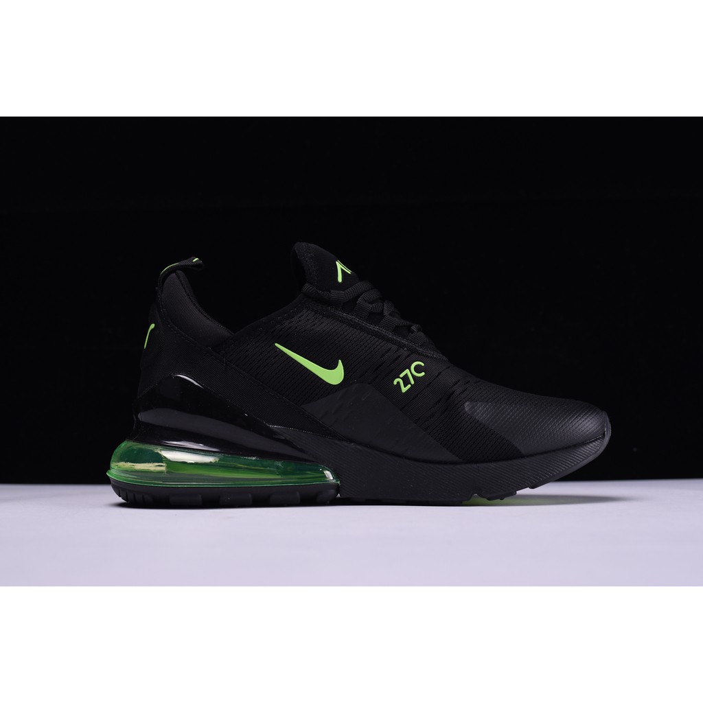 nike 270 black and neon green