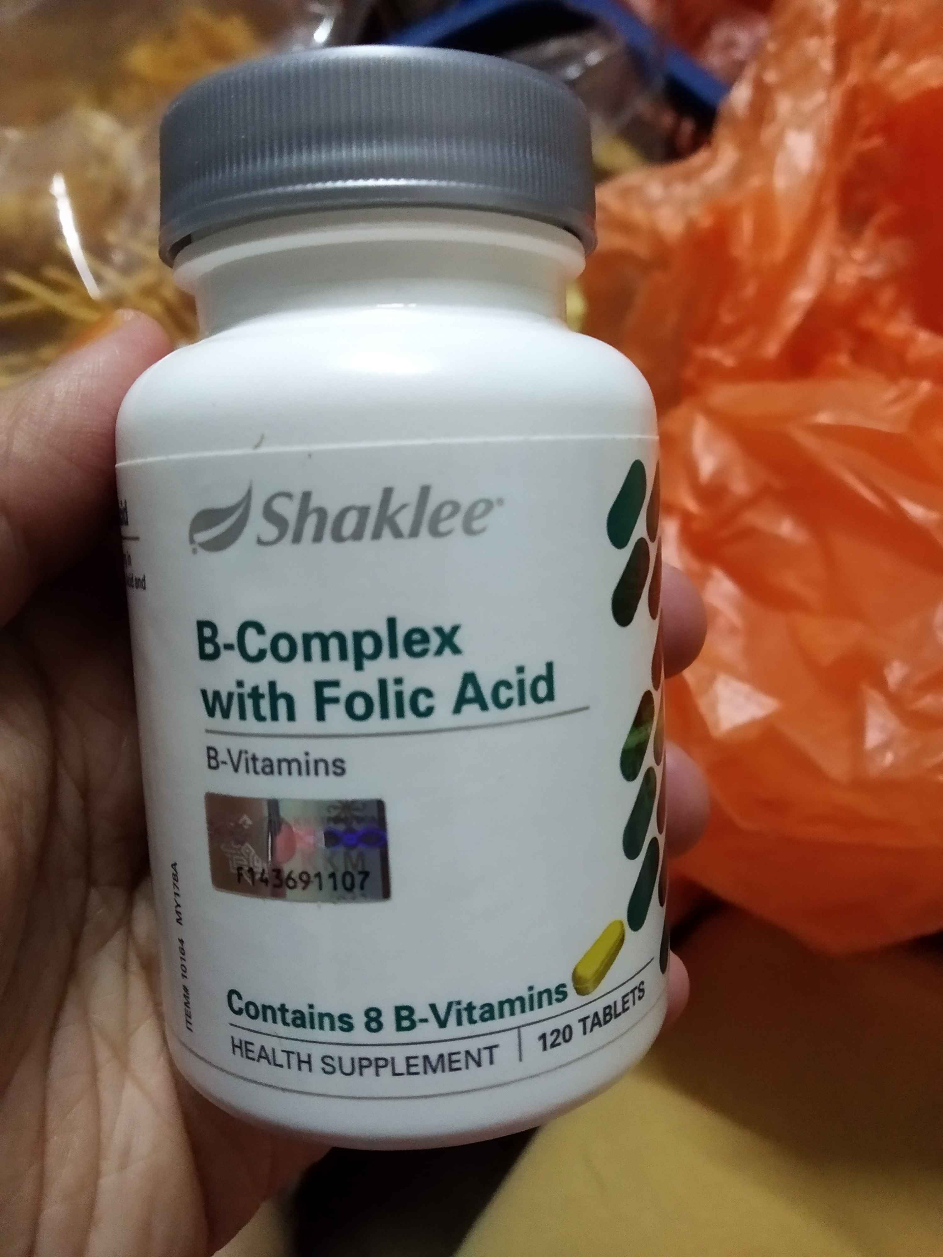 Shaklee B Complex with Folic Acid 120 tablets (READY STOCK) Shopee