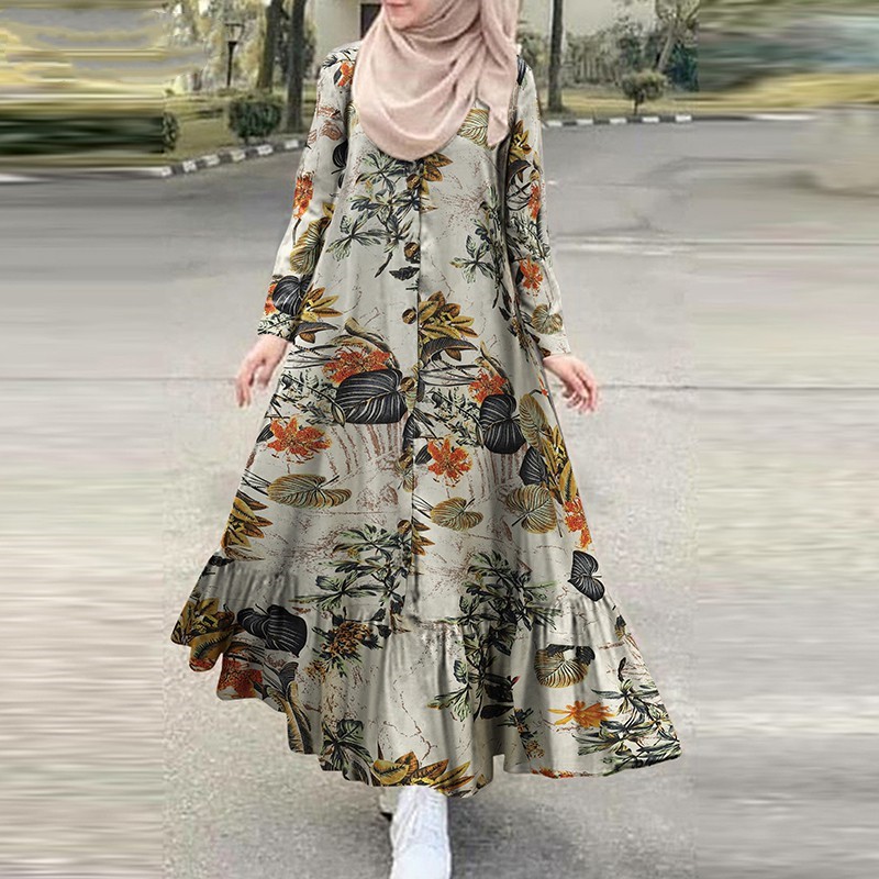 Maxi dress muslimah