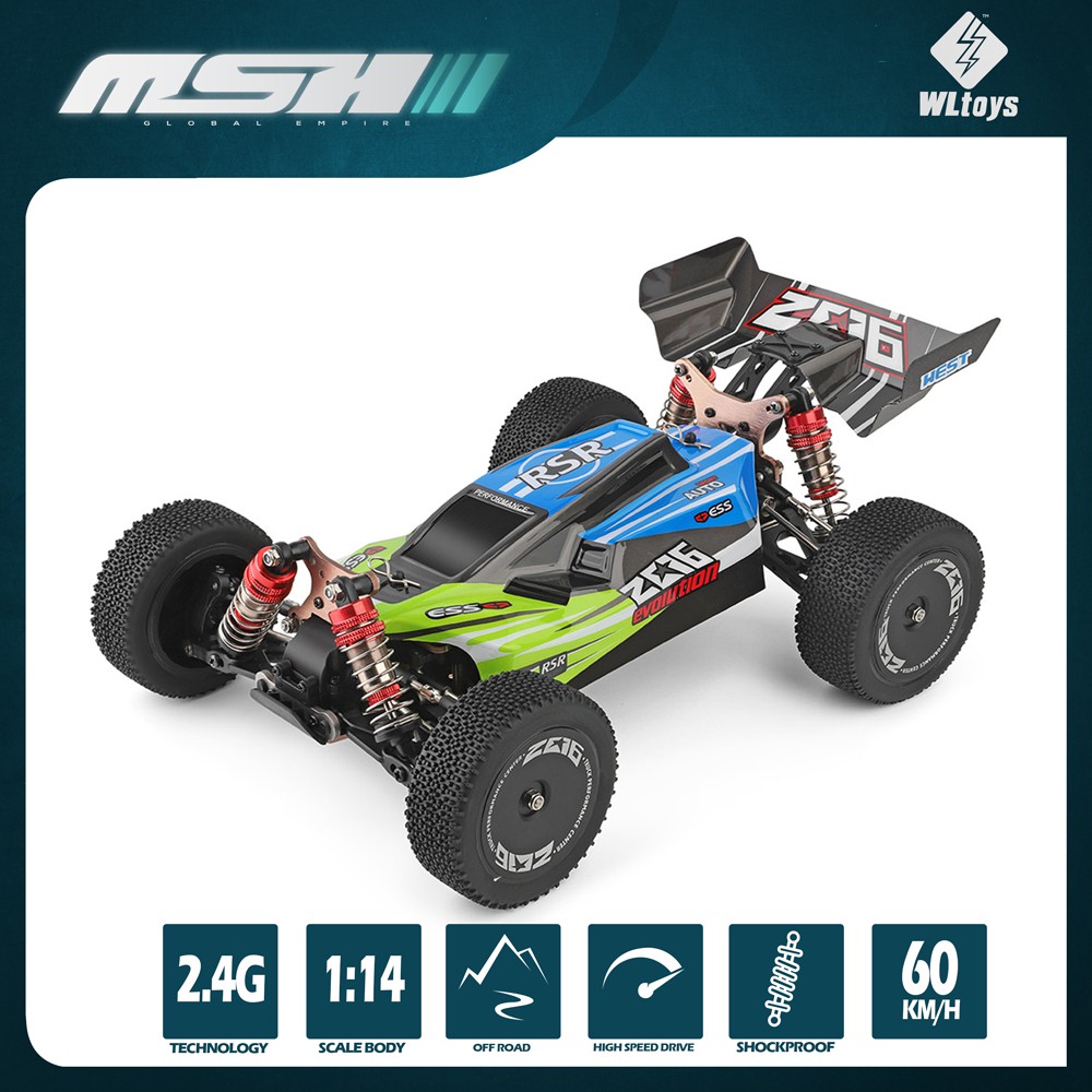 Wltoys XKS 144001 2.4G 1:14 RC 4WD 60km/h Speed Racing RC Off-Road Auto 