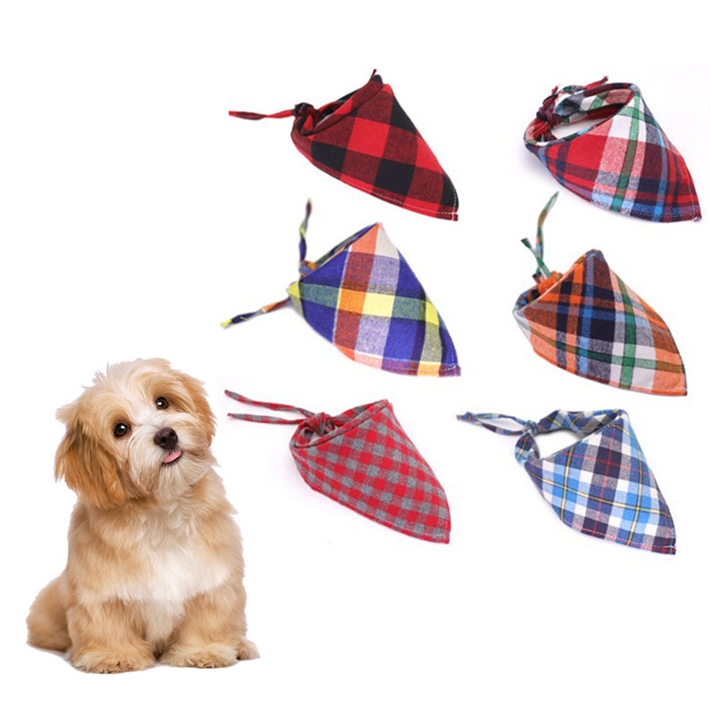 plaid bandana for dogs