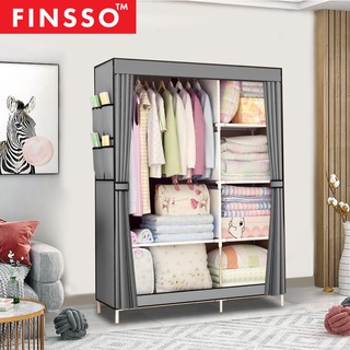 FINSSO : Wardrobe M Size / Almari Baju Rak Baju Clothes Organization Storage Rack Cabinet