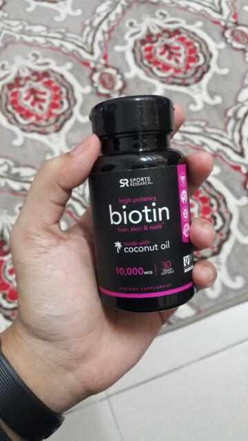 (IMPORTED) BIOTIN 10000 mcg with COCONUT OIL, 30s (For 