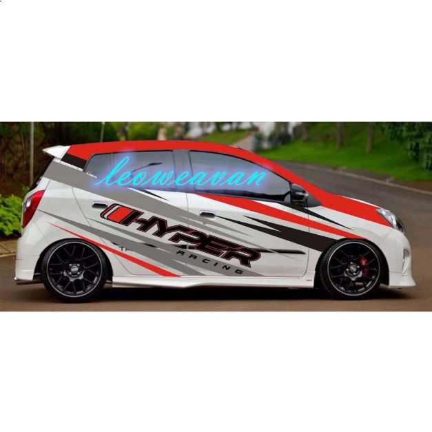 Aiza Myvi Axia Bezza Exora Kencil Honda Toyota Car Body Sticker Shopee Malaysia