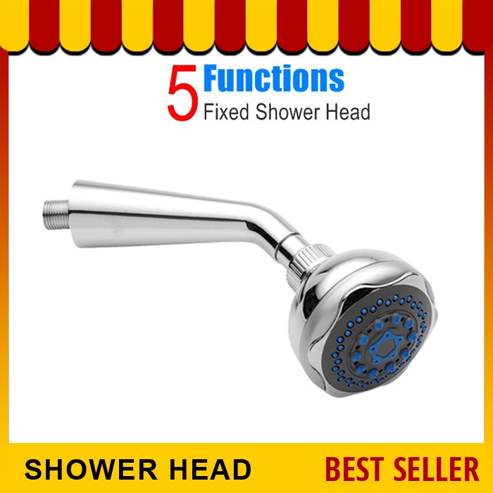 Pancuran Air Kepala Paip Air Hujan SAVONA 5 Settings Adjustable Bathroom Shower Head Spray