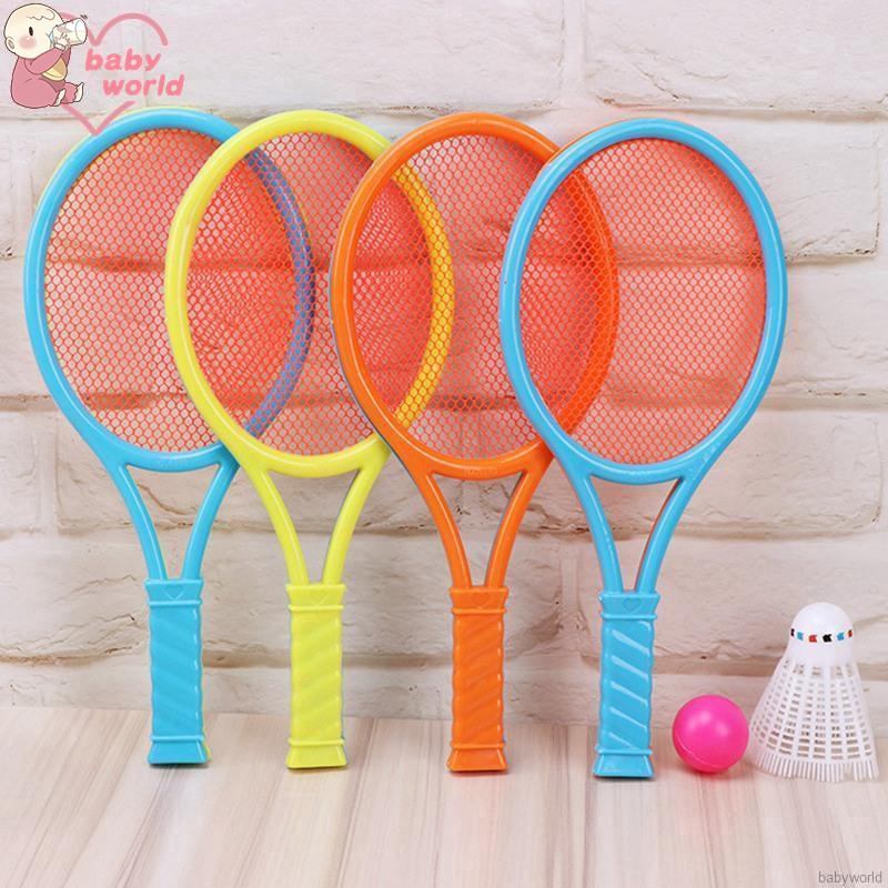 4PCS/set Badminton Tennis Rackets Balls Set Children's ball Game toys Outdoor ParentChild
