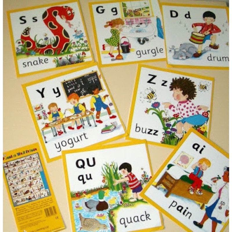 jolly phonics wall frieze shopee malaysia