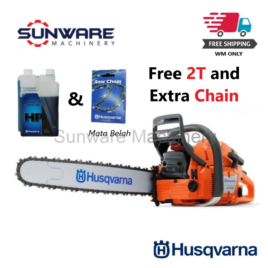 HUSQVARNA 372XP Chainsaw 20"/24" Guide Bar & Chain (Made in Sweden