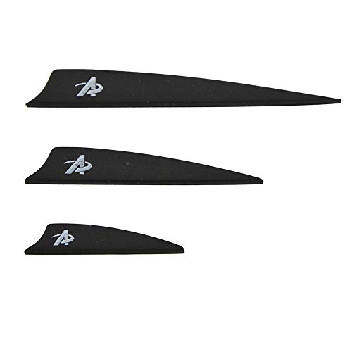 MILAEM 100 Pcs 1.75 2 2.5 Plastic Arrow Feather Fletching TPU Arrow Vane for DIY Arrow Archery