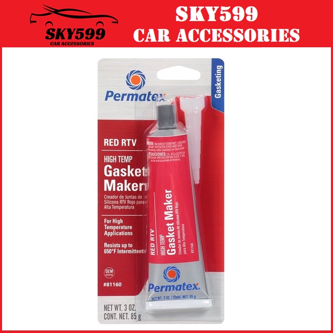 PERMATEX RTV Gasket Maker RED (81160) 1pcs Shopee Malaysia