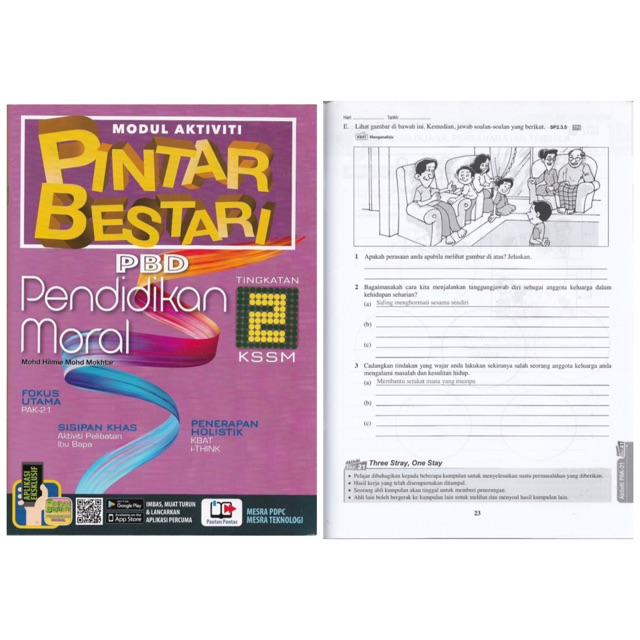 Sasbadi Modul Activiti Pintar Bestari Pbd Pendidikan Moral Tingkatan 1 2 3 Kssm Shopee Malaysia