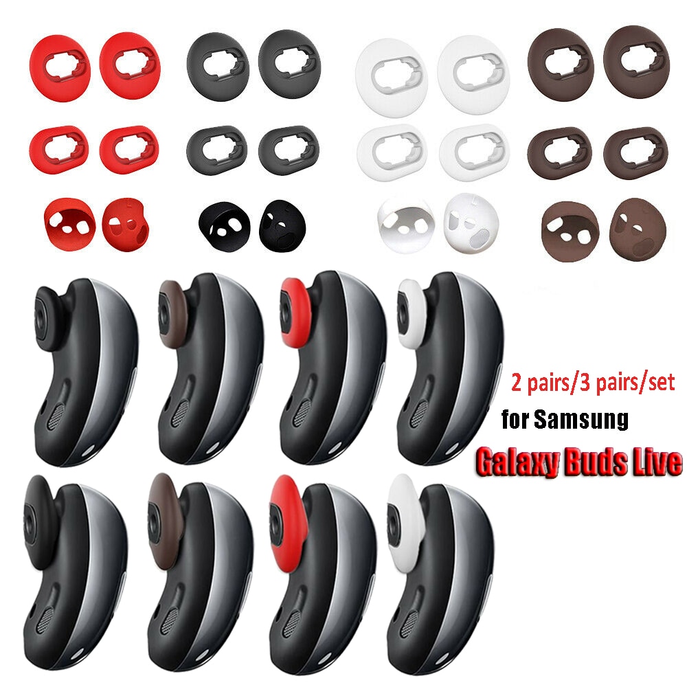 3Pairs/set Silicone Earbud Case Cover Tips Replacement Earplug For