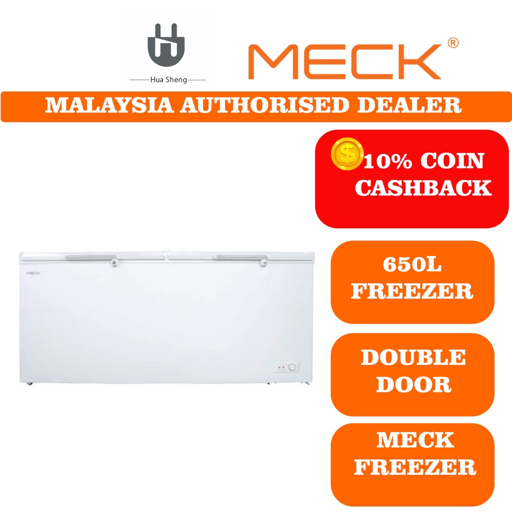 MECK CHEST FREEZER 650L / 600L MFZ6377CFC (Double door) Shopee Malaysia