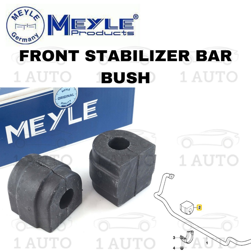 MEYLE GERMANY FRONT STABILIZER BAR BUSH BMW (23mm type) E46 320i 325i 328i  330i 318Ci 330Ci (1 PAIR) | Shopee Malaysia