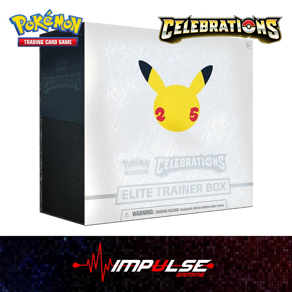 Pokemon TCG 25th Anniversary Celebrations Elite Trainer Box Pre-Order Ships 8 Oc