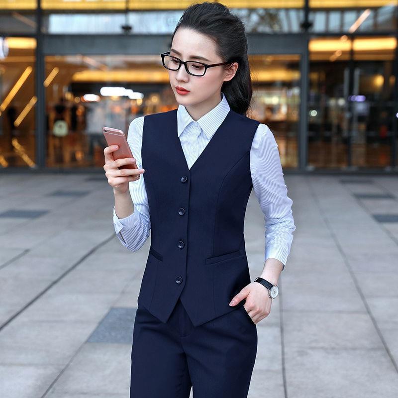 Essential Must 【SpotSend】Women's Vest Short Business Suit Waistcoat Slim Slimming Work Clothes Jacket 4o2B - Image 4