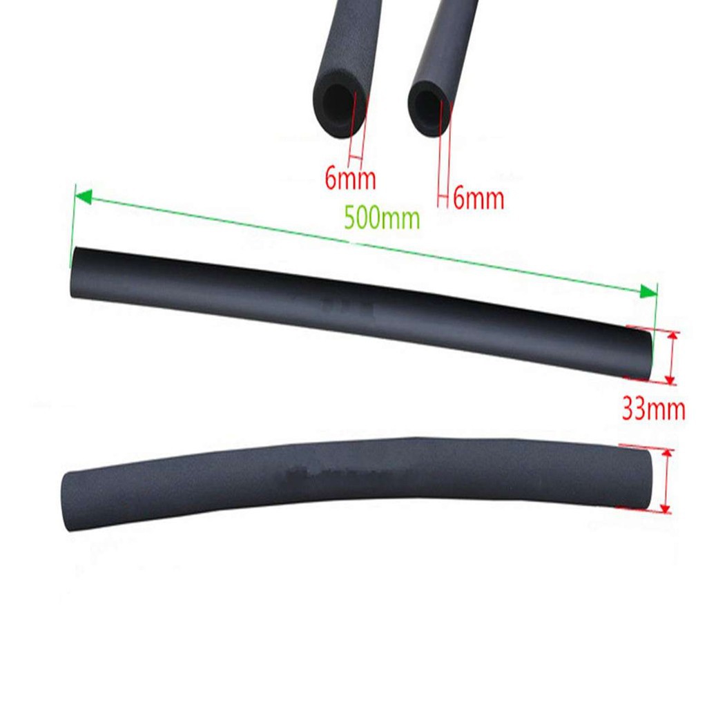 Bicycle Cycling Bike MTB Smooth Black Sponge Tube Foam Rubber Handlebar Grips