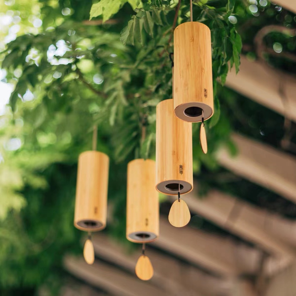 Poem of the Wind Bamboo chord wind chimes Healing bells Advanced Japanese decoration Balcony ornaments